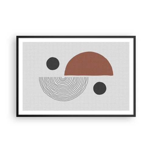 Poster in einem schwarzem Rahmen - Perfektion des Rades - 91x61 cm