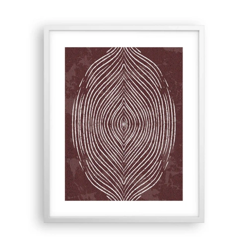 Poster in einem weißen Rahmen - Der Raum spricht - 40x50 cm