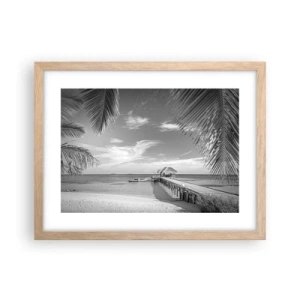 Poster in einem Rahmen aus heller Eiche - Erinnerung oder Traum? - 40x30 cm