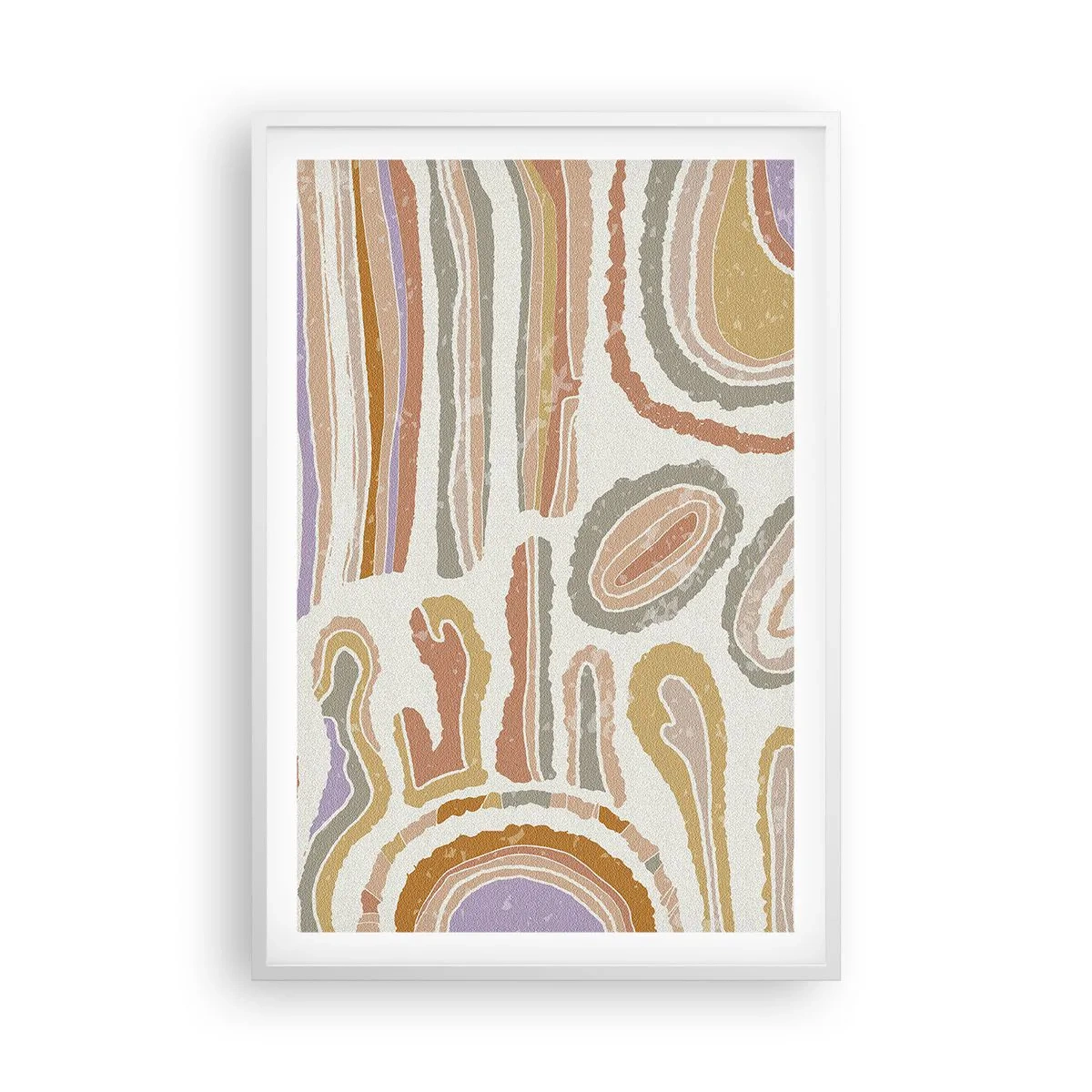 Poster in einem weißen Rahmen - Bunte Querschnitte - 61x91 cm