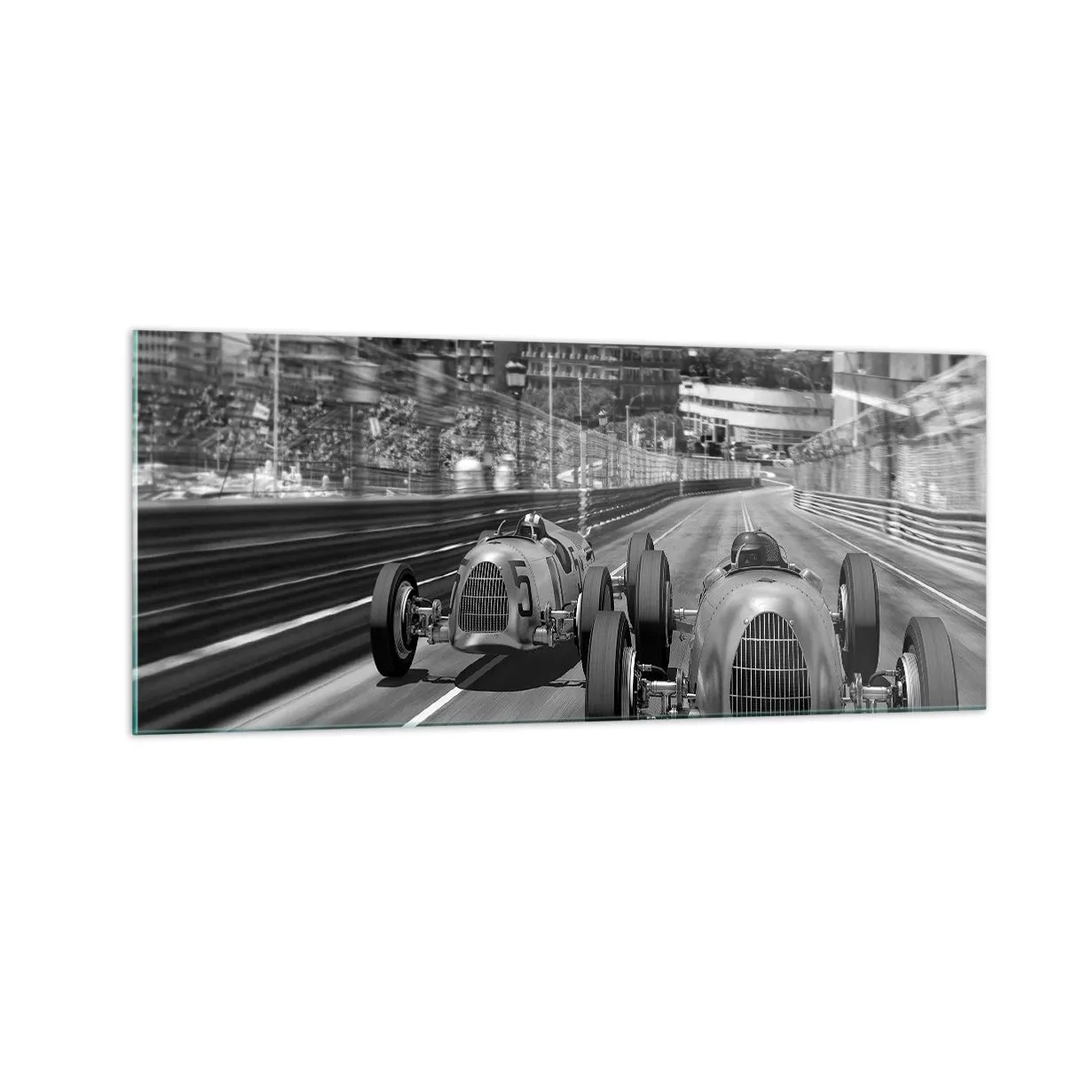 Glasbild - Bild auf glas - Vor langer Zeit in Monte Carlo - 100x40 cm