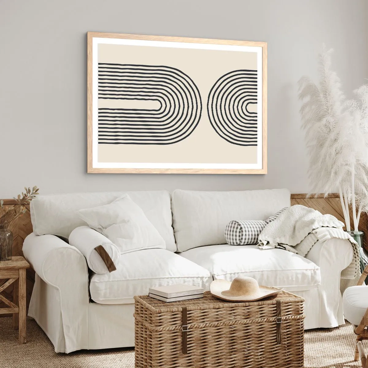 Poster in einem Rahmen aus heller Eiche - In einem Moment ... - 100x70 cm
