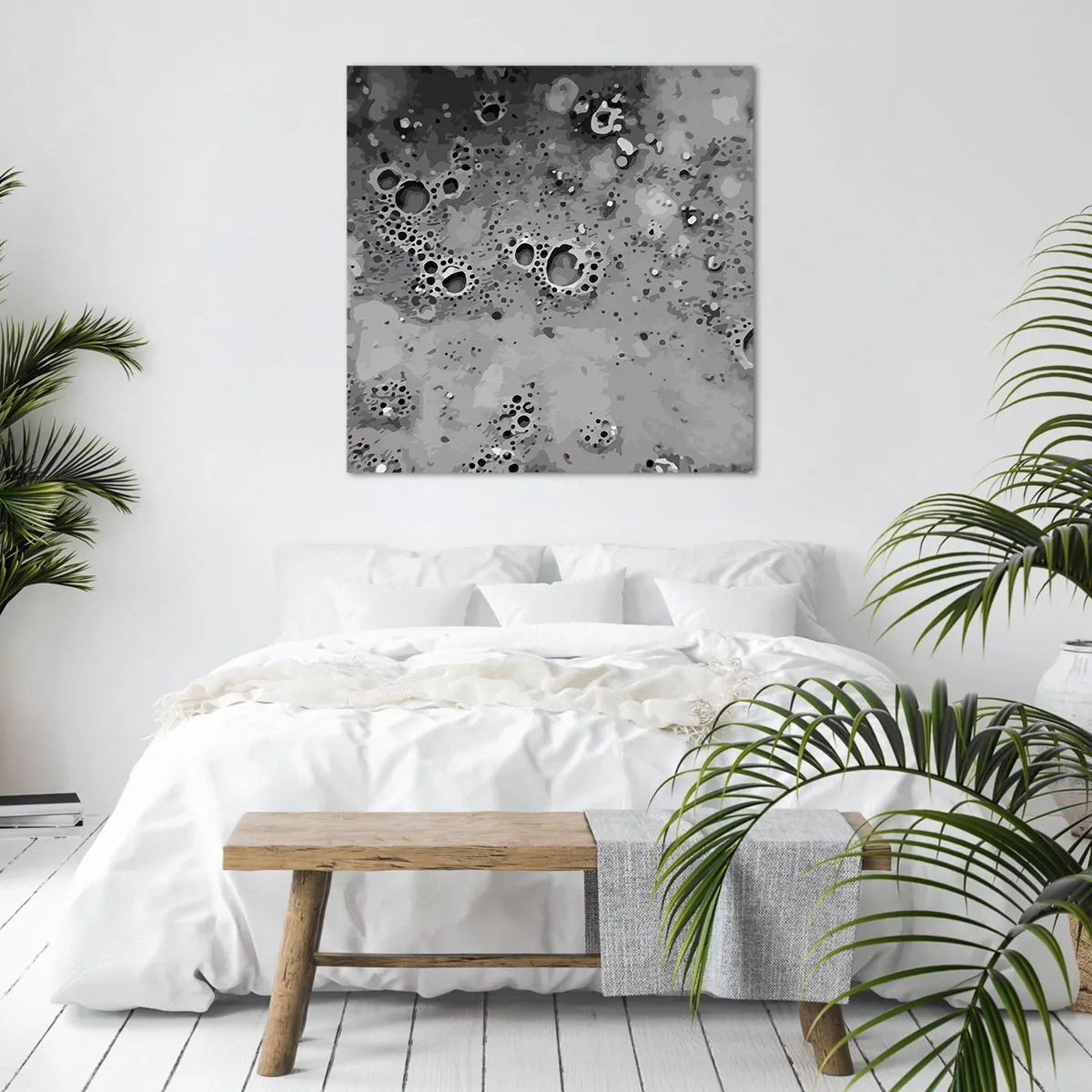 Bild auf Leinwand - Leinwandbild - Wie eine Mondlandschaft - 40x40 cm