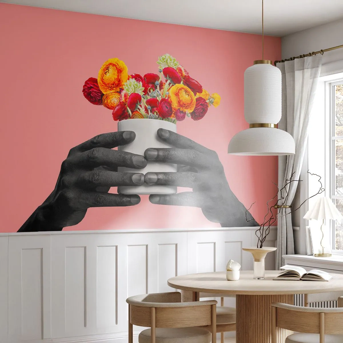 Selbstklebende Fototapete Deluxe Sticker - Die Apotheose des Lebens - Abstraktion, Stück, Blumen - 500x350 cm