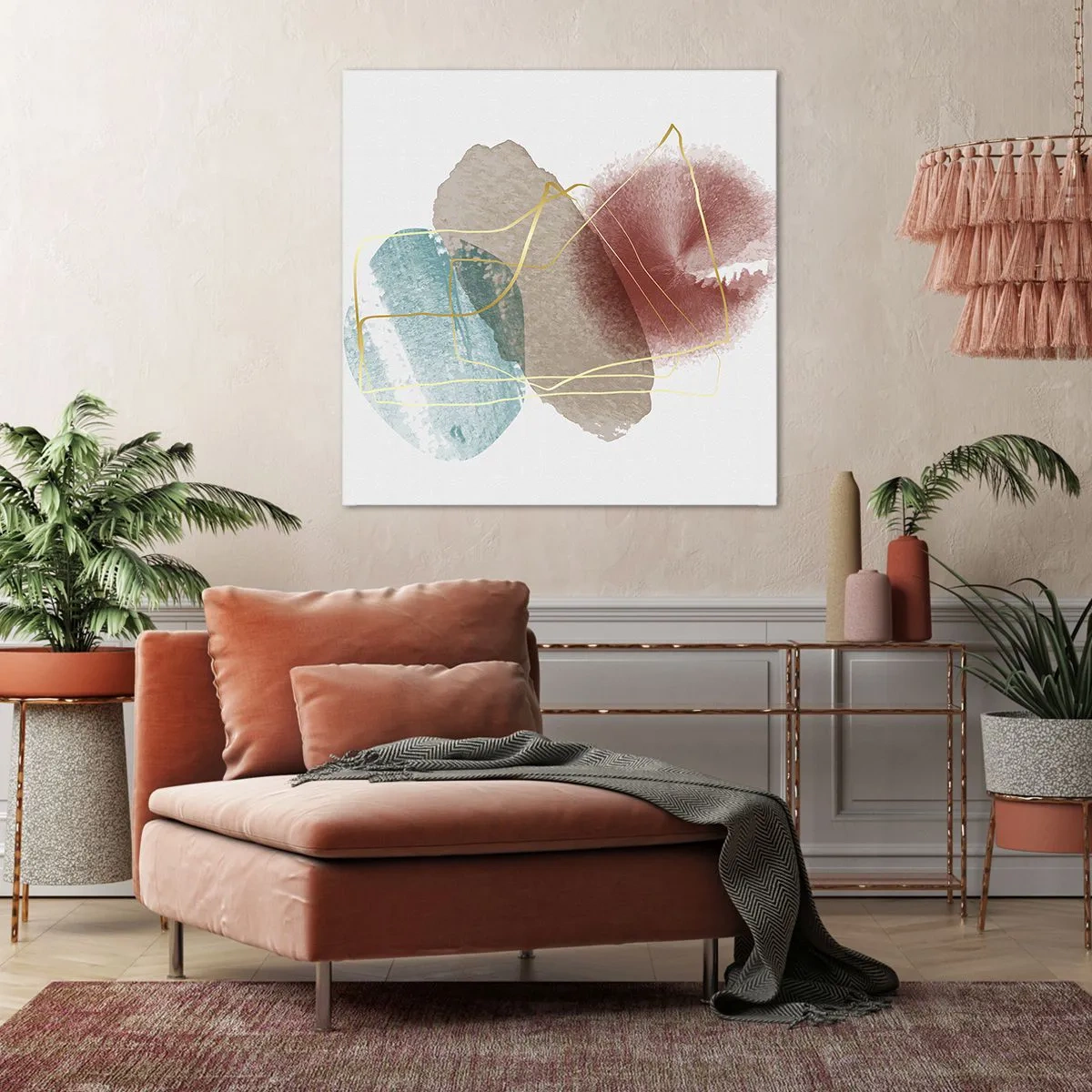 Bild auf Leinwand - Leinwandbild - Korallen des Weltraums - 60x60 cm