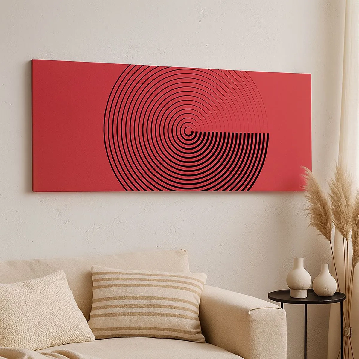 Bild auf Leinwand - Leinwandbild - Kreisbewegung - 100x40 cm