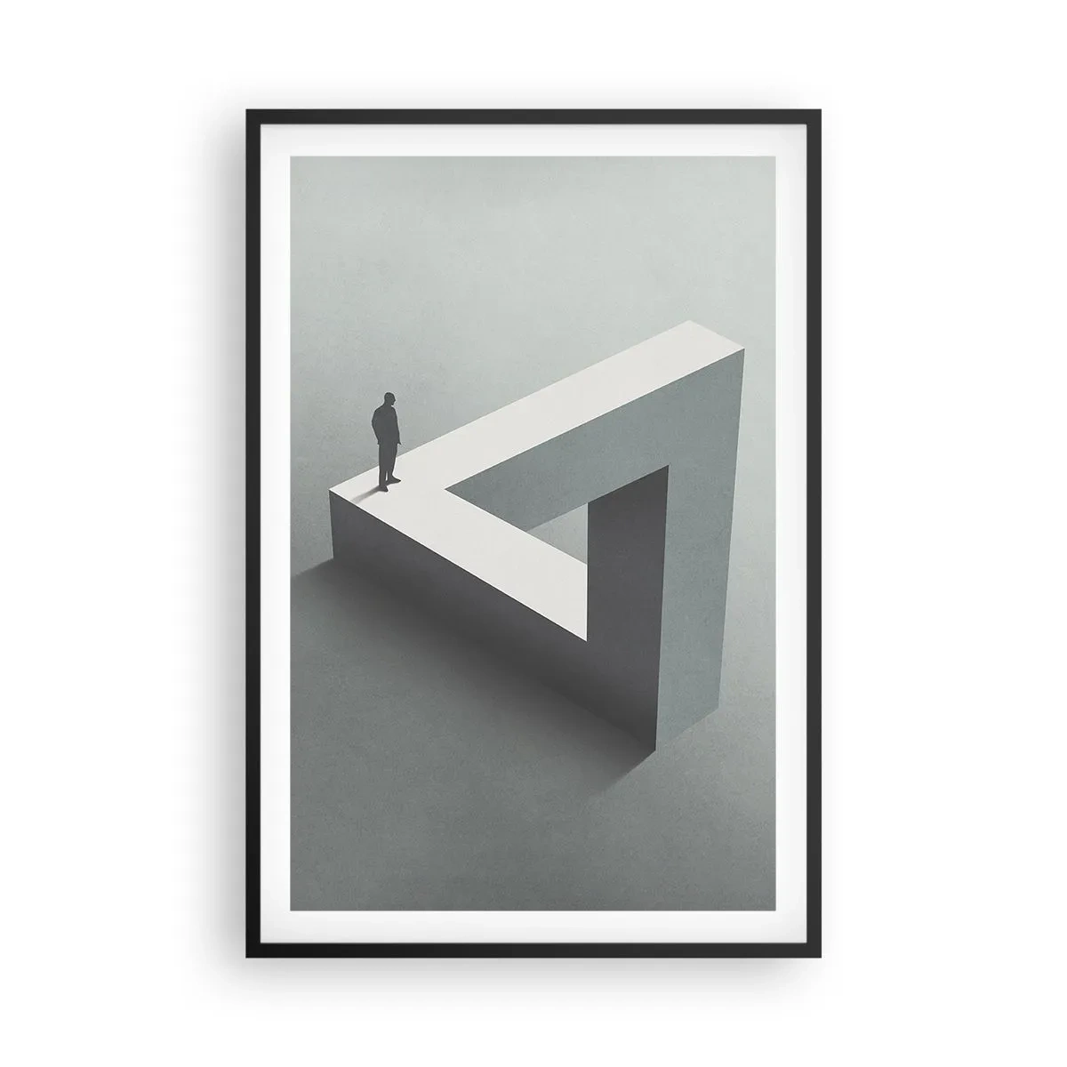 Poster in einem schwarzem Rahmen - Es ist also doch möglich - 61x91 cm