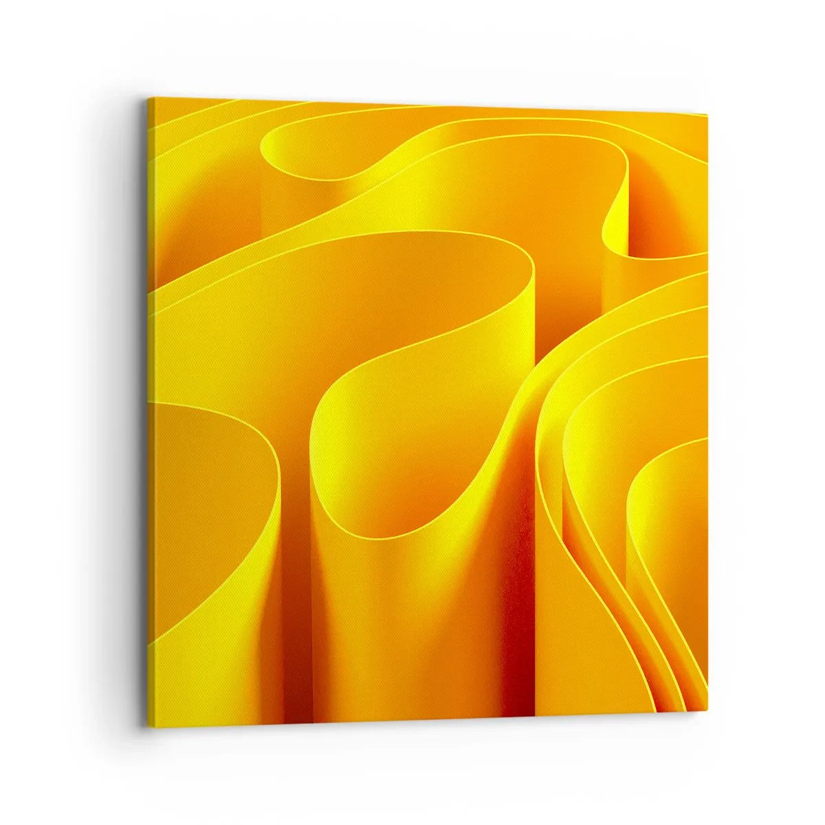 Bild auf Leinwand - Leinwandbild - Wie Sonnenwellen - 70x70 cm