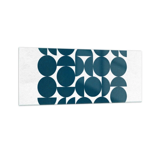 Glasbild - Bild auf glas - Kreise und Halbkreise - 100x40 cm