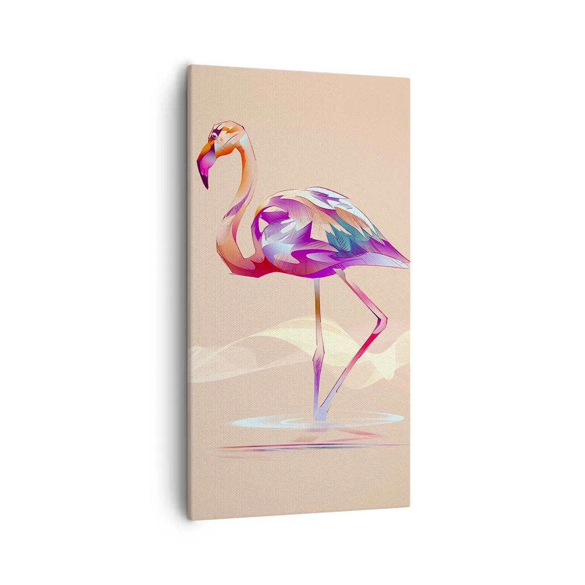 Bild auf Leinwand - Leinwandbild - Der Vogel der guten Gefühle - 55x100 cm