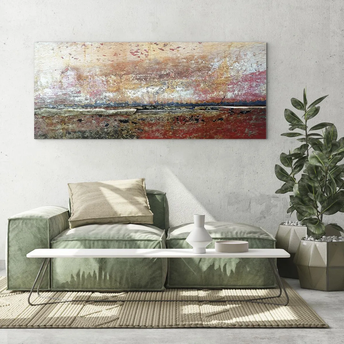 Glasbild - Bild auf glas - Vielleicht liegt es am Meer - 100x40 cm