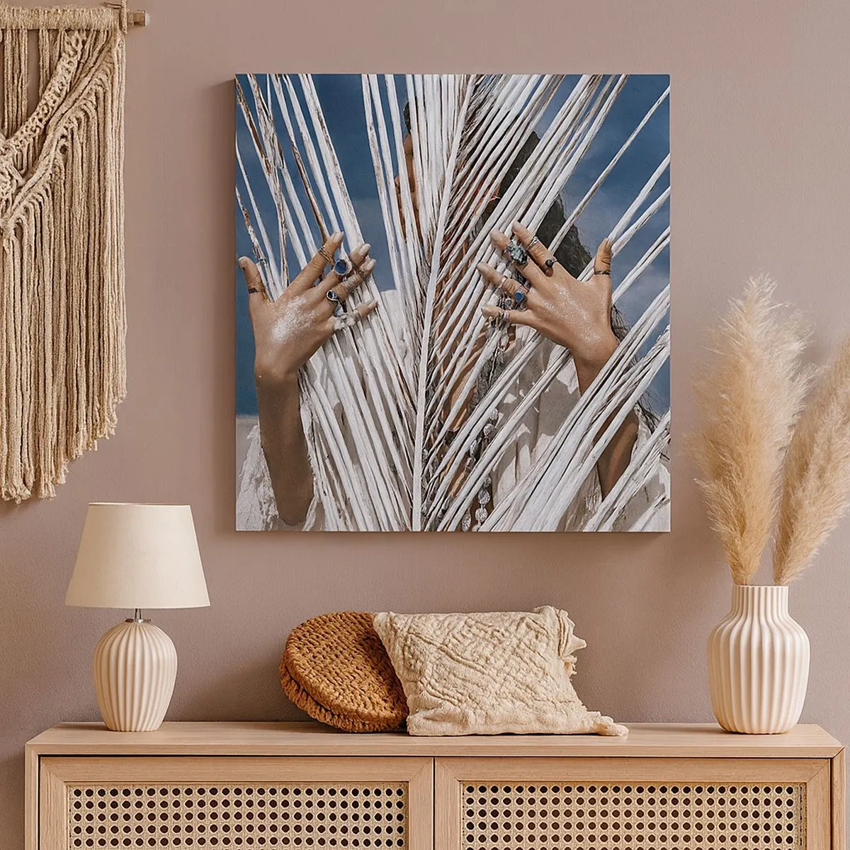 Bild auf Leinwand - Leinwandbild - Das Mädchen des Schamanen? - 30x30 cm