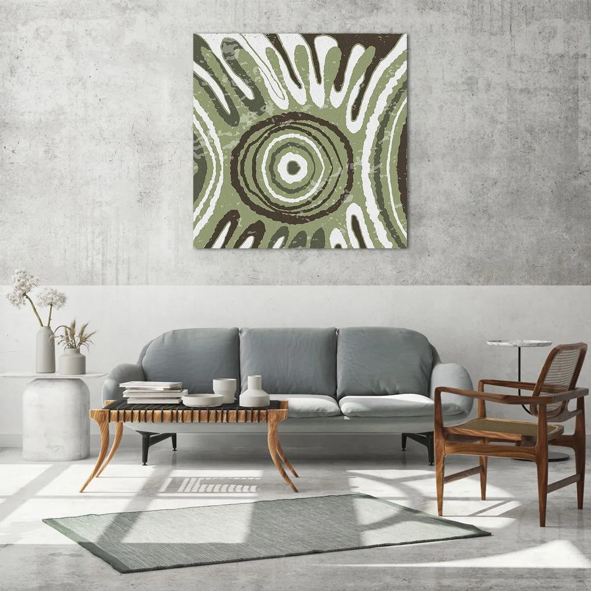 Glasbild - Bild auf glas - Explosion von Emotionen - 60x60 cm