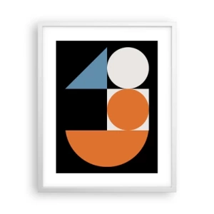 Poster in einem weißen Rahmen - Bebilderte Anordnung - 40x50 cm