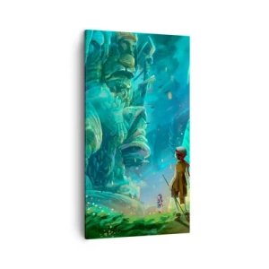 Bild auf Leinwand - Leinwandbild - Aus dem großen Märchenbuch - 45x80 cm