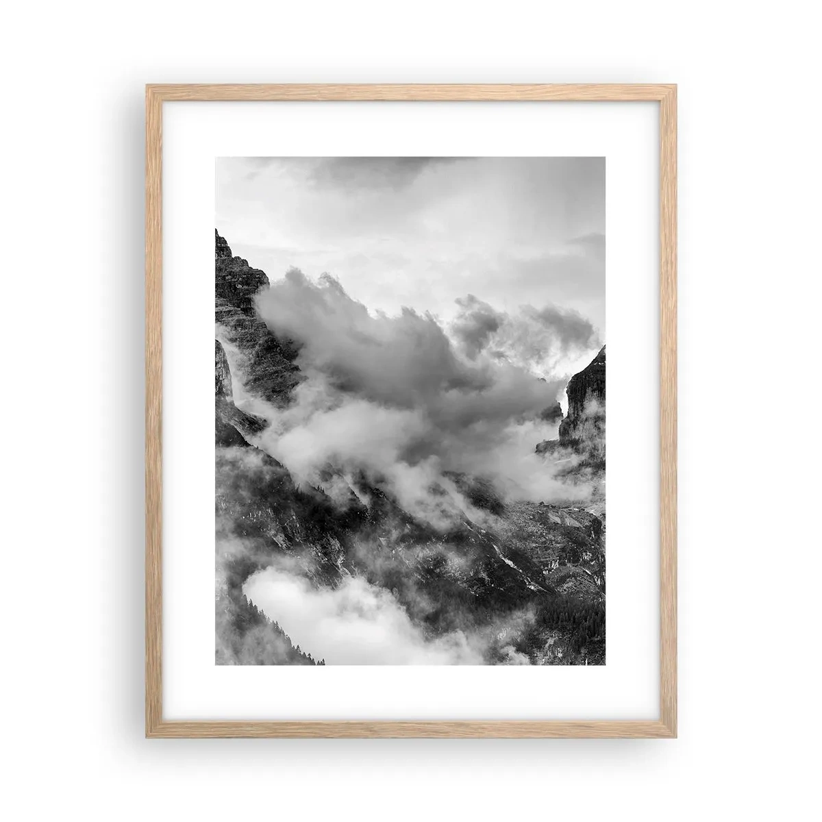 Poster in einem Rahmen aus heller Eiche - Schön und grausam - 40x50 cm