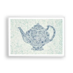 Poster in einem weißen Rahmen - Tee-Charm - 100x70 cm