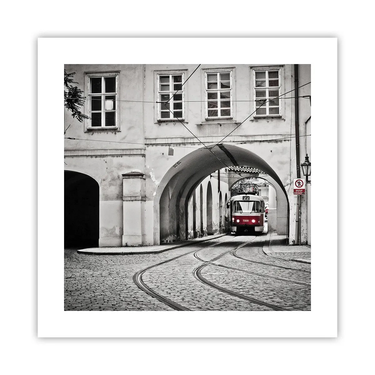 Poster - Durch das Stadtlabyrinth - 40x40 cm