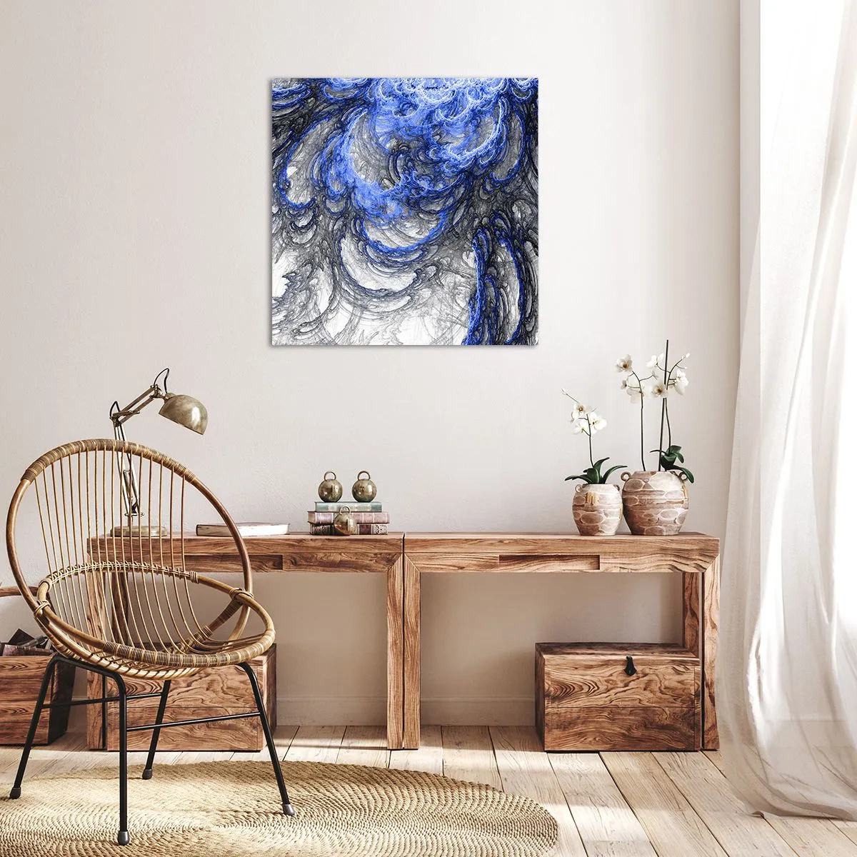 Bild auf Leinwand - Leinwandbild - Die Geburt einer Welle - 70x70 cm