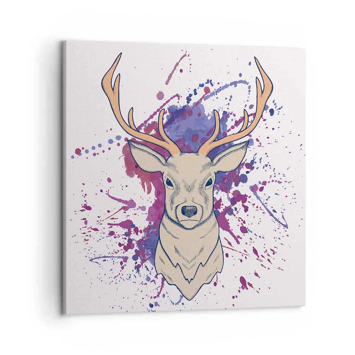 Bild auf Leinwand - Leinwandbild - Mut und Ausgeglichenheit - 50x50 cm