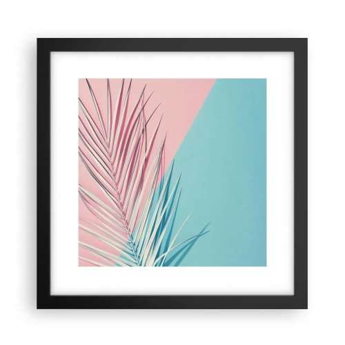 Poster in einem schwarzem Rahmen - Tropischer Eindruck - 30x30 cm