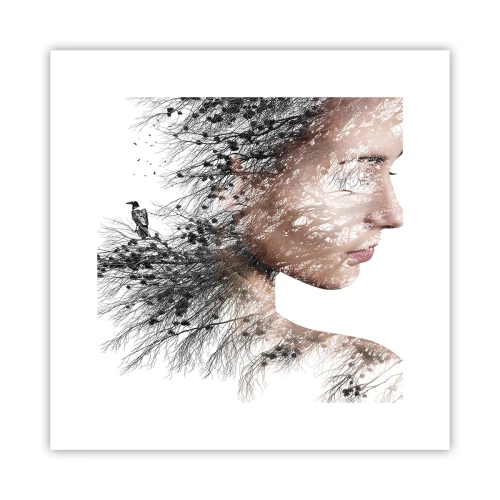 Poster - Der Geist des Waldes - 30x30 cm