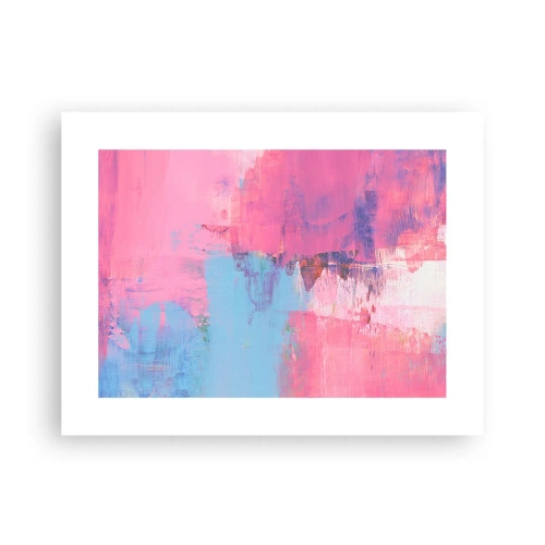 Poster - Rosa, Blau und eine Prise Licht - 40x30 cm