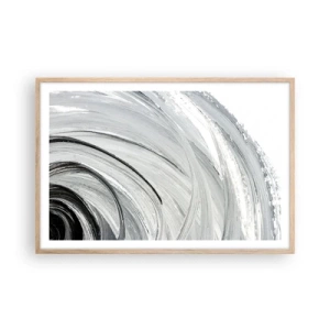 Poster in einem Rahmen aus heller Eiche - Orbitale Komposition - 91x61 cm