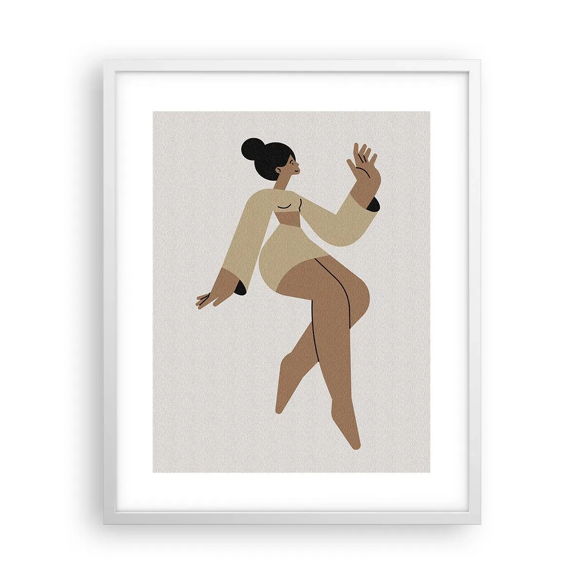 Poster in einem weißen Rahmen - Eine anmutige Form - 40x50 cm