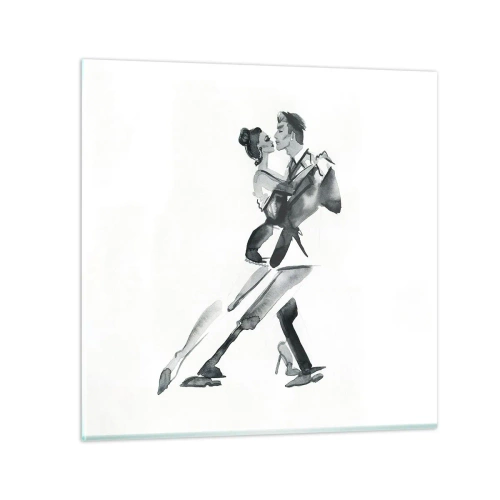 Glasbild - Bild auf glas - In einem Schlag - 70x70 cm