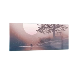 Glasbild - Bild auf glas - Wunder der Nacht - 100x40 cm