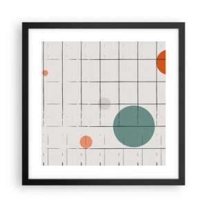 Poster in einem schwarzem Rahmen - Gefangen. Wir oder sie? - 40x40 cm