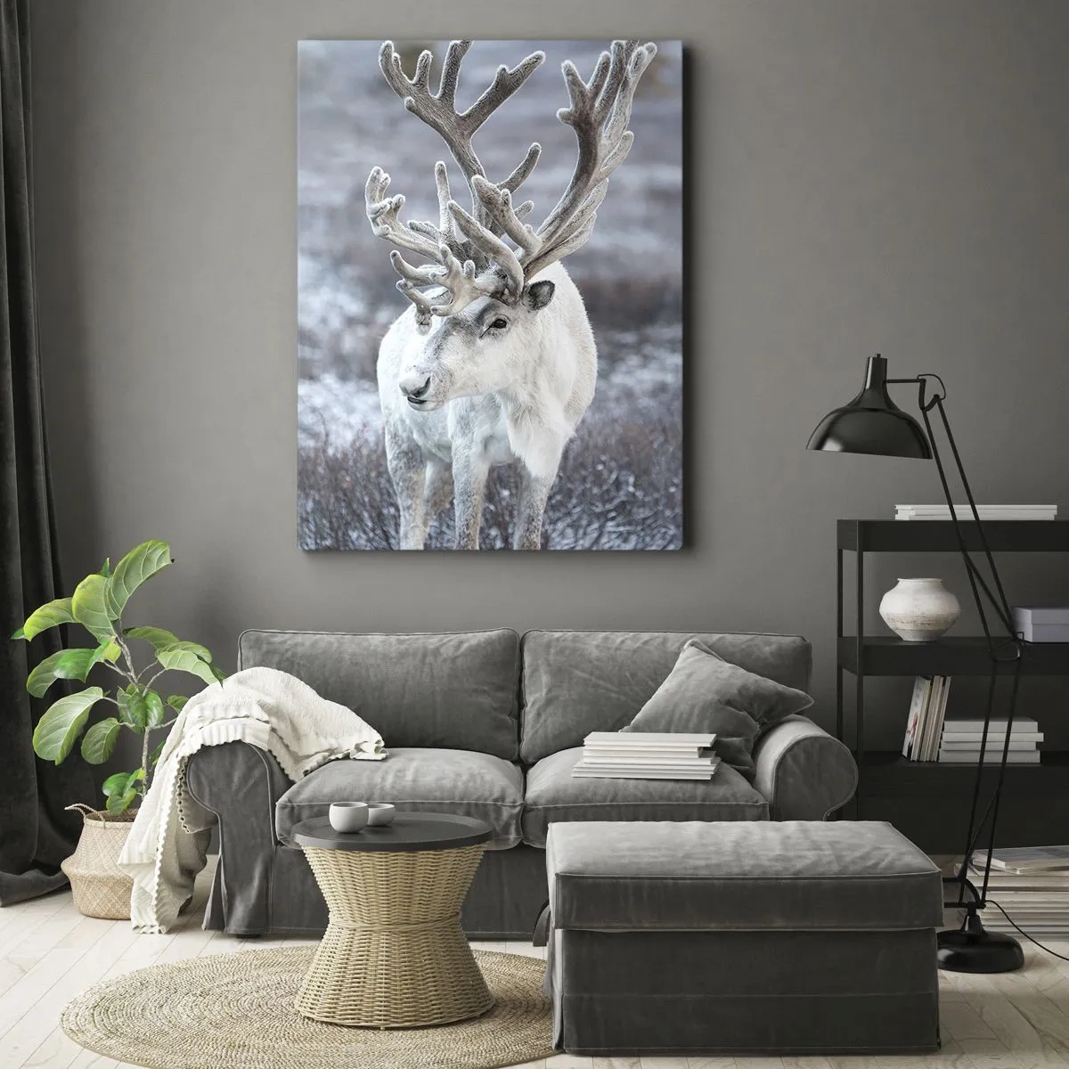 Bild auf Leinwand - Leinwandbild - Porträt in der Sonne - 80x120 cm