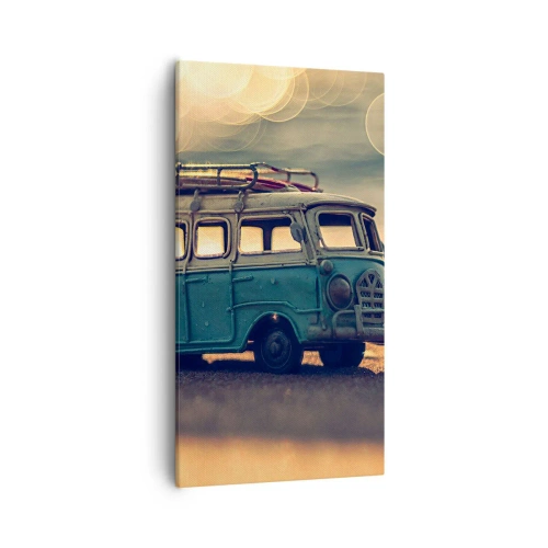 Bild auf Leinwand - Leinwandbild - Das Ende der Idole: Geld und Arbeit - 55x100 cm