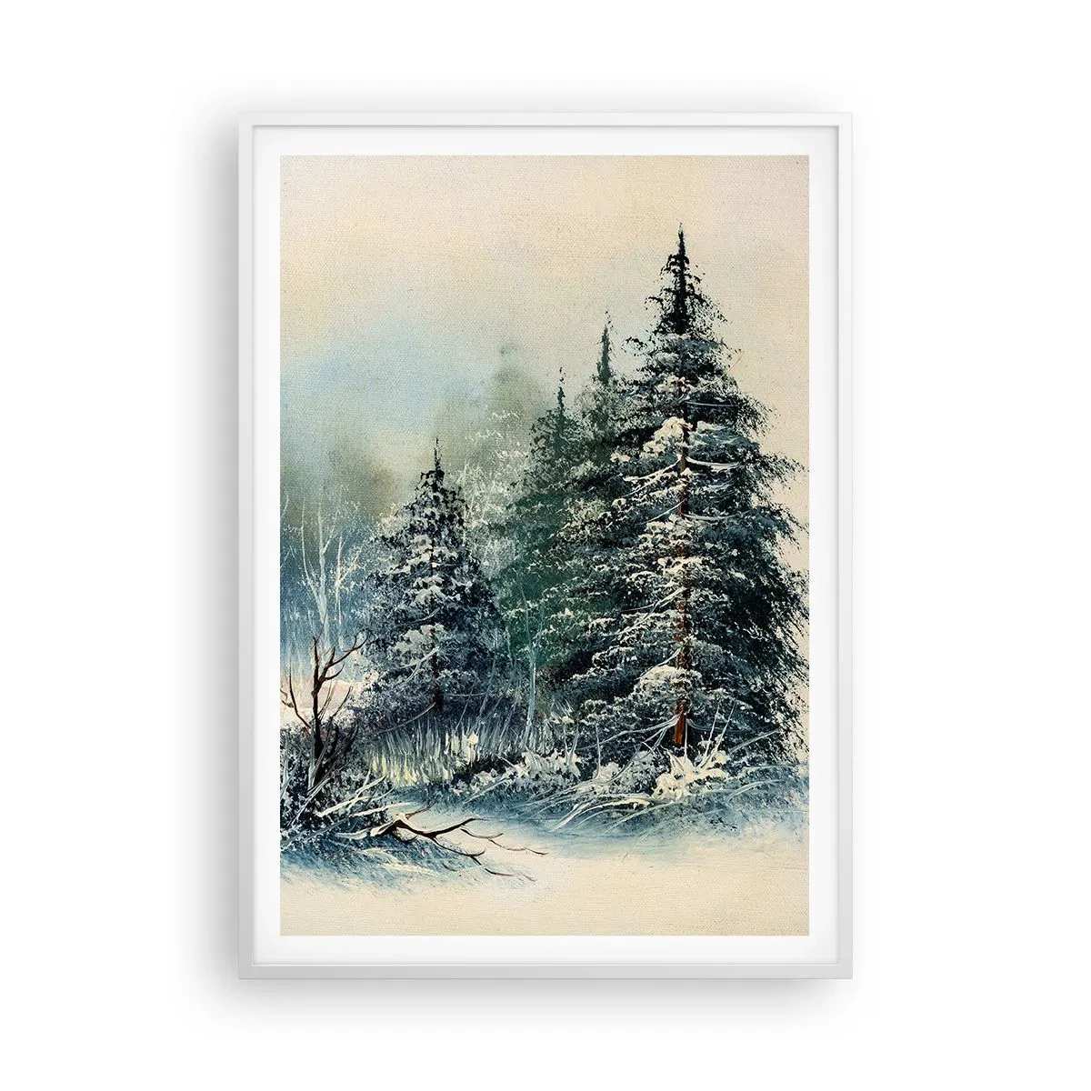 Poster in einem weißen Rahmen - Bereit für Weihnachten - 70x100 cm