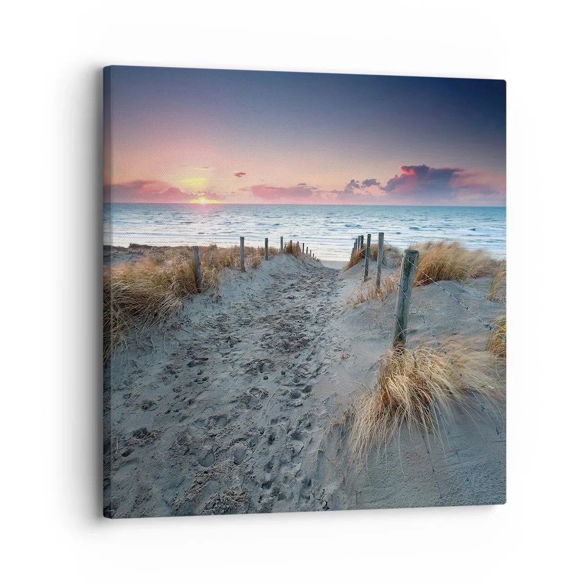 Bild auf Leinwand - Leinwandbild - Du hast einen Regenbogen aus strahlendem Licht verschüttet ... - 30x30 cm