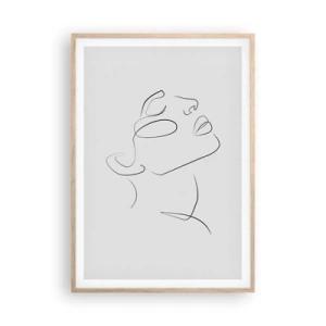 Poster in einem Rahmen aus heller Eiche - Die Drehungen und Wendungen der Träume - 70x100 cm