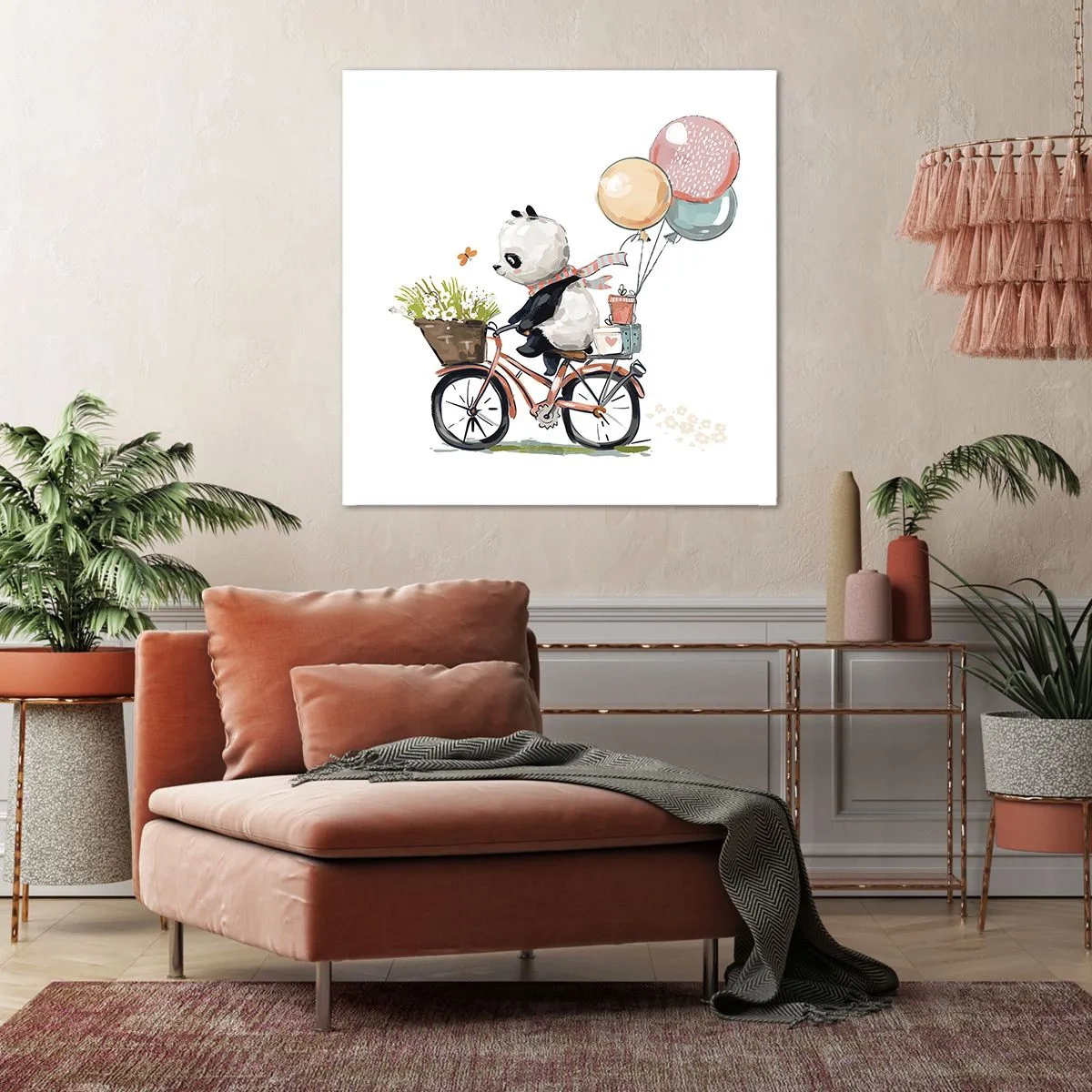 Bild auf Leinwand - Leinwandbild - Glücklicher Tag - 50x50 cm