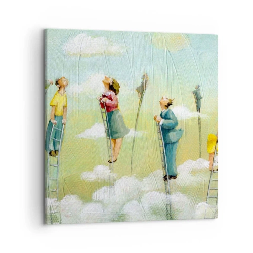 Bild auf Leinwand - Leinwandbild - Hinter deinem Traum - 50x50 cm