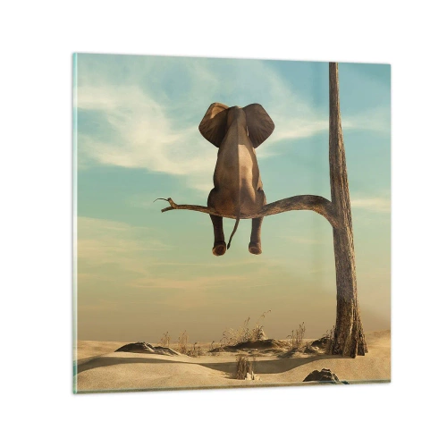 Glasbild - Bild auf glas - Neuer Blickwinkel - 40x40 cm