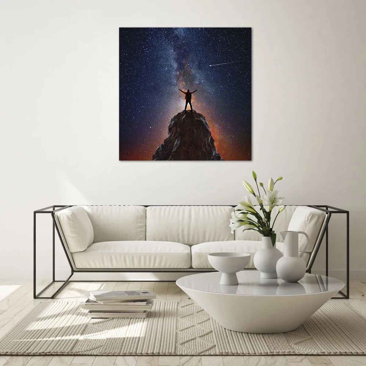 Glasbild - Bild auf glas - Die Macht ist mit mir! - 40x40 cm