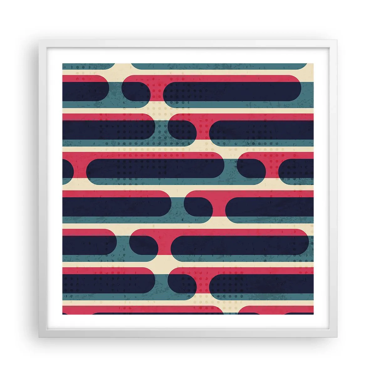 Poster in einem weißen Rahmen - In die Tiefe und vorwärts - 60x60 cm