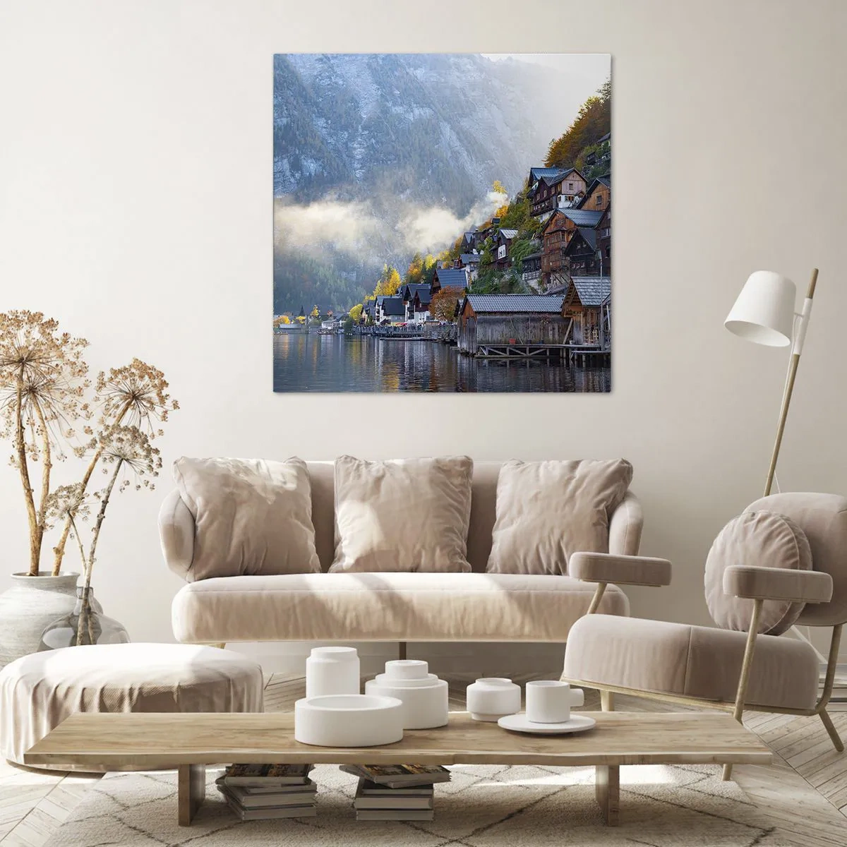 Bild auf Leinwand - Leinwandbild - Alpenatmosphäre - 30x30 cm