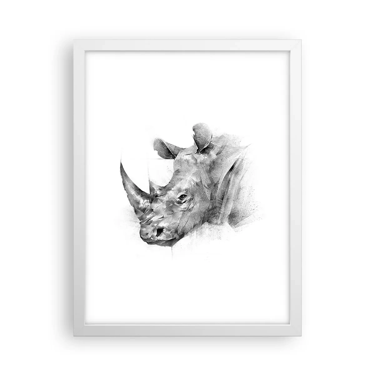 Poster in einem weißen Rahmen - Afrikanisches Porträt - 30x40 cm