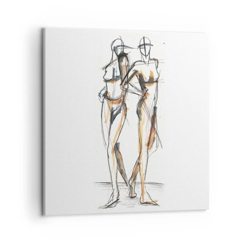 Bild auf Leinwand - Leinwandbild - Studie der Gnade - 50x50 cm