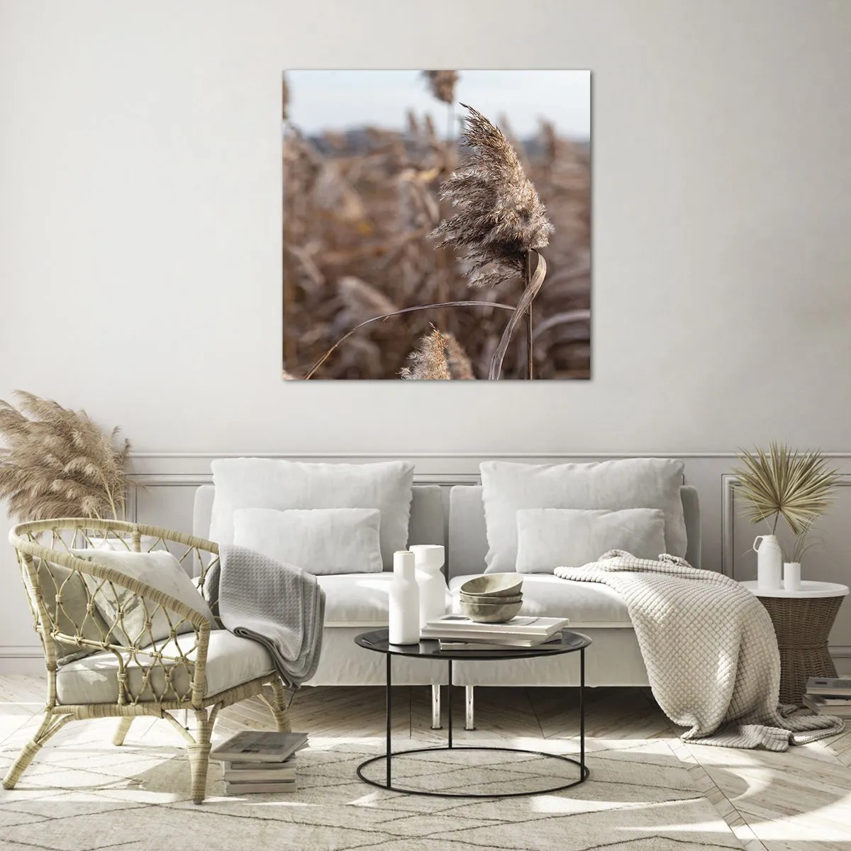 Glasbild - Bild auf glas - Zeit, mit dem Wind zu gehen - 30x30 cm