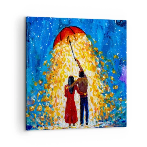 Bild auf Leinwand - Leinwandbild - Zauber eines Regenabends? - 50x50 cm