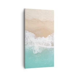 Bild auf Leinwand - Leinwandbild - Eine streichelnde Berührung - 55x100 cm