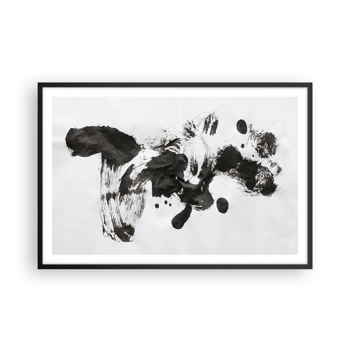 Poster in einem schwarzem Rahmen - Obwohl das Wahnsinn ist, steckt darin eine Methode? - 91x61 cm