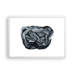 Poster in einem weißen Rahmen - Es ist nicht so einfach - 70x50 cm